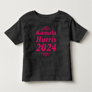 カマラハリス2024カスタム文字&カラーズオーナメント トドラーTシャツ