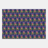 カマラハリス2024ブルークリスマス ラッピングペーパーシート (正面)