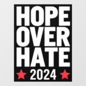 カマラハリス2024ヘイトオーバー大統領の希望 ウィンドウサイン (シート)