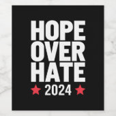 カマラハリス2024ヘイトオーバー大統領の希望 ワインラベル (シングルラベル)