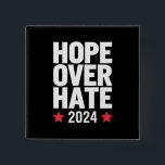 カマラハリス2024ヘイトオーバー大統領の希望 缶バッジ<br><div class="desc">Kamala Harris 2024ヘイト選挙への希望大統領の</div>