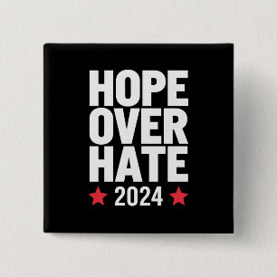 カマラハリス2024ヘイトオーバー大統領の希望 缶バッジ