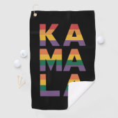 カマラハリス2024レインボー国旗ゲイプライドLGBT ゴルフタオル (インサイチュ)