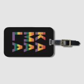 カマラハリス2024レインボー国旗ゲイプライドLGBT ラゲッジタグ (正面横)