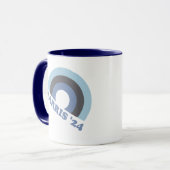 カマラハリス2024レトロ虹 マグカップ (正面左)