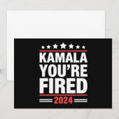 カマラハリス2024年カマラハリスあなたは解雇 招待状 (正面/裏面)