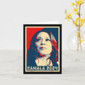 カマラハリス2024年マダムバイスプレジデント カード (黄色い花)