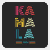 カマラハリス2024年大統領の選挙 スクエアシール (正面)