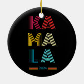 カマラハリス2024年大統領の選挙 セラミックオーナメント (裏面)