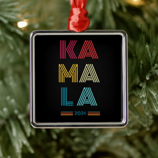 カマラハリス2024年大統領の選挙 メタルオーナメント (ツリー)