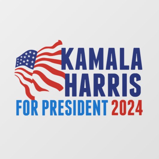 カマラハリス2024年大統領選挙 ウィンドウサイン (シート)