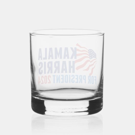カマラハリス2024年大統領選挙 ウイスキーグラス (裏面)