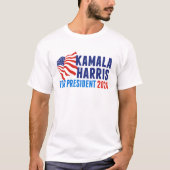 カマラハリス2024年大統領選挙 Tシャツ (正面)