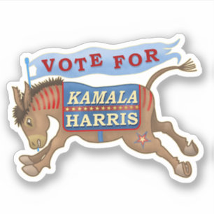 カマラハリス2024年民主党議員ドンキー大統領 シール