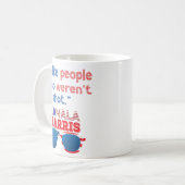 カマラハリス2024年社長おもしろいアンチトランプ コーヒーマグカップ (正面左)