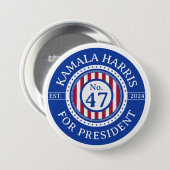 カマラハリス2024年第47代大統領 缶バッジ (正面&裏面)