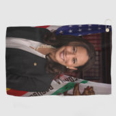 カマラハリス2024年米国大統領候補 ゴルフタオル (横)