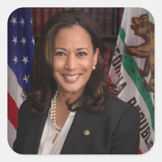 カマラハリス2024年米国大統領候補 スクエアシール (正面)