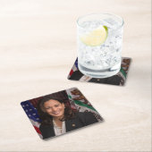 カマラハリス2024年米国大統領候補 スクエアペーパーコースター (インサイチュ)