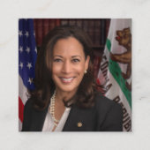 カマラハリス2024年米国大統領候補 スクエア名刺 (正面)