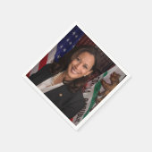 カマラハリス2024年米国大統領候補 スタンダードカクテルナプキン (角)