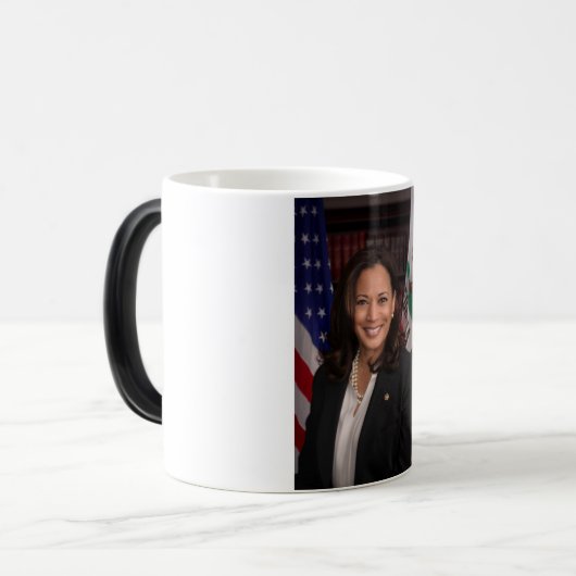 カマラハリス2024年米国大統領候補 モーフィングマグカップ (正面左)