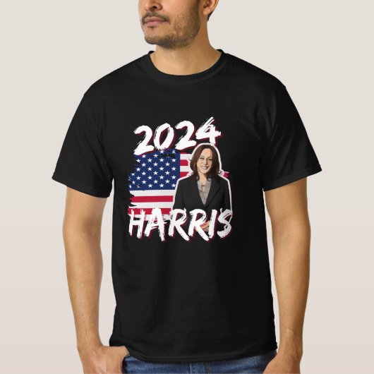 カマラハリス2024年米国大統領選挙 Tシャツ (正面)