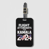 カマラハリス2024年選挙のフライト付き添い人 ラゲッジタグ (正面縦)