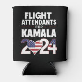 カマラハリス2024年選挙のフライト付き添い人 缶クーラー (正面)