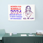 カマラハリス2024年選挙の女性 横断幕 (トレードショー)