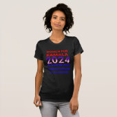 カマラハリス2024年選挙の女性 Tシャツ (正面フル)