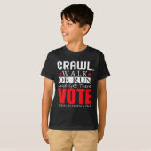 カマラハリス2024年選挙アンチトランプ Tシャツ (正面フル)