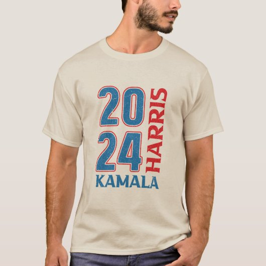 カマラハリス2024年選挙支援デザイン Tシャツ (正面)