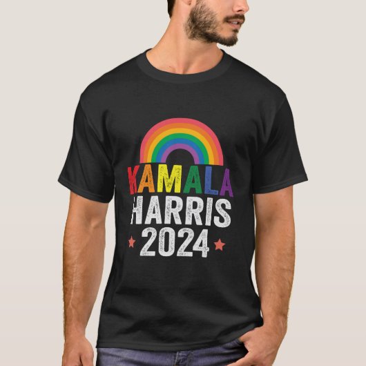 カマラハリス2024年Lgbtq大統領選挙 Tシャツ (正面)