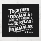 カマラハリス2024我々はドラマラ・トラウマラを終了することができる ビールラベル (シングルラベル)