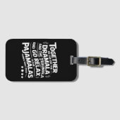 カマラハリス2024我々はドラマラ・トラウマラを終了することができる ラゲッジタグ (正面横)