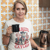 カマラハリス2024用カウボーチレス猫レディ Tシャツ