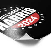 カマラハリス2024選挙のためのホワイトダデス フォトプリント            (角)