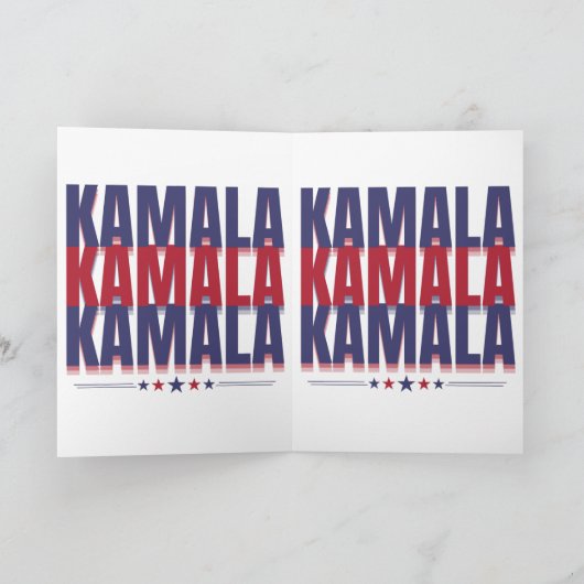 カマラハリス2024 カード (内部)