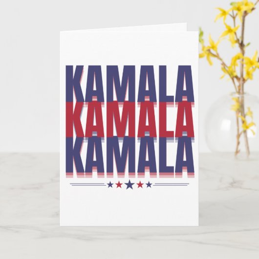 カマラハリス2024 カード (黄色い花)