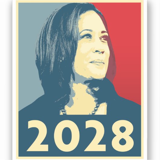 カマラハリス2028ホープ シール (正面)