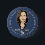 カマラハリス46 缶バッジ<br><div class="desc">民主党が注目し保ているKamala Harrisは、2020年候補の候補リストを作成する。オリジナルポートレートスケッチtシャツ、スウェット、選挙運動スワッグ。</div>