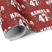 カマラハリス47メリークリスマスサンタ社長 ラッピングペーパー (ロールコーナー)