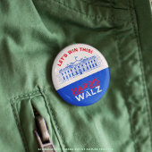 カマラハリス,ティム・ウォルズのホワイトハウスこの勝利 缶バッジ