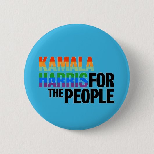 カマラハリス・フォー・ザ・ピープル 缶バッジ (正面)