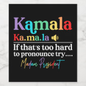 カマラハリス ワインラベル (シングルラベル)