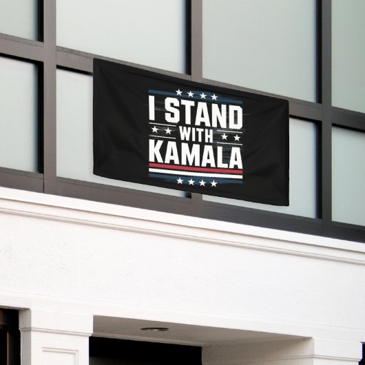 カマラハリス 横断幕 (ビルの外側)