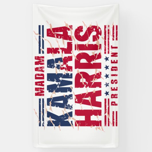 カマラハリス 横断幕 (縦)