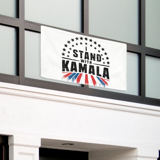 カマラハリス 横断幕 (ビルの外側)
