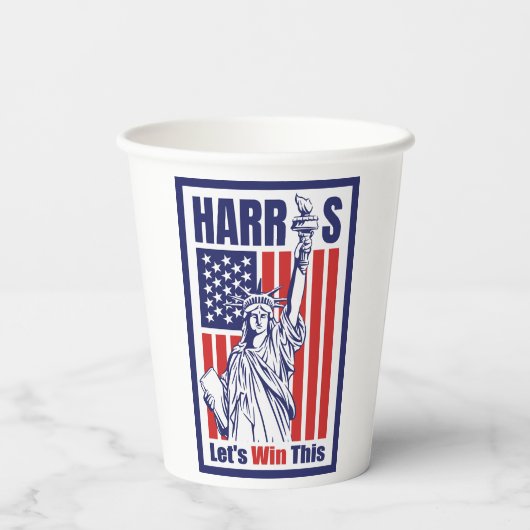 カマラハリス 紙コップ (裏面)